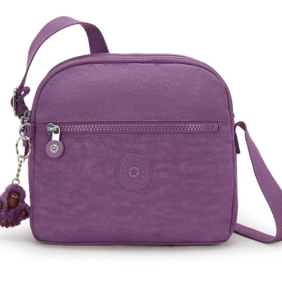 Kipling Keefe Purple Passion Crossbody Bag - Picture 1 of 15